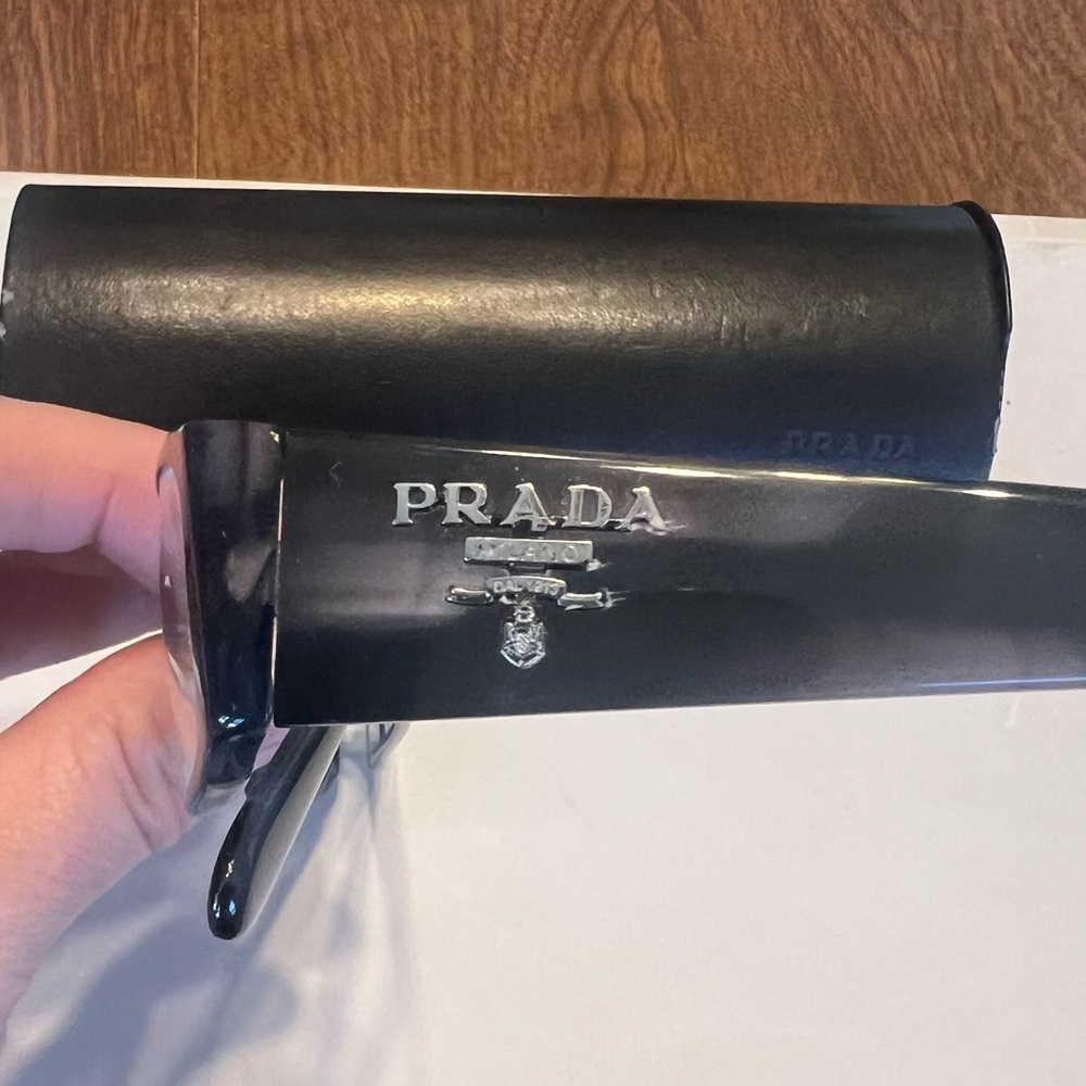 Prada Glossy Black with a blue tint Eyewear - Picture 5 of 5